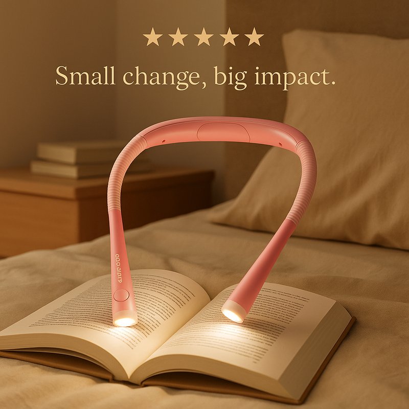 Glocusent Book Light, 3-Color & 6-Brightness Reading Light, Bendable Neck Light, 80-hr Lasting Rechargeable Lamp, Perfect Book Light for Reading in Bed, Knitting, Camping, Repairing, Book Lovers Gifts - Why Choose Glocusent Book Light?